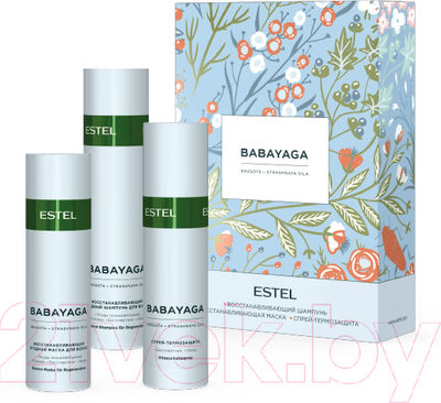 Набор косметики для волос Estel Babayaga шампунь 250мл+маска 200мл+термозащитный спрей 200мл