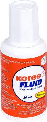 Корректор для текста Kores Fluid / 66101.02 (20мл)