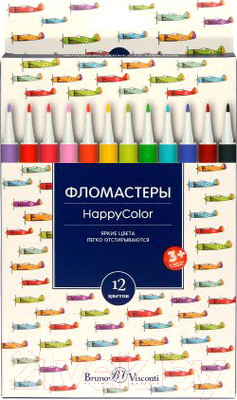 Фломастеры Bruno Visconti Happycolor 32-0023 (12цв)