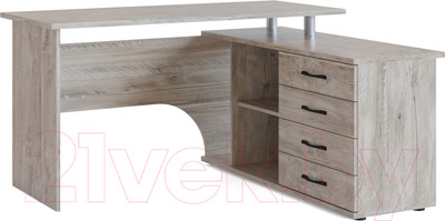 Компьютерный стол Сокол-Мебель КСТ-109 (правый, дуб юкон)
