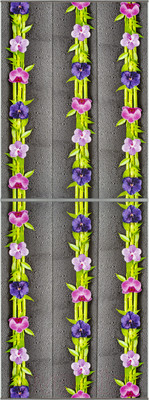 Экран-дверка Comfort Alumin Group Орхидея 73x200