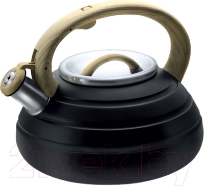 Чайник со свистком Lara LR00-80 Black (матовый)
