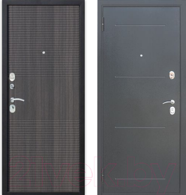 Входная дверь Гарда Муар 10мм Венге тобакко (86x205, левая)