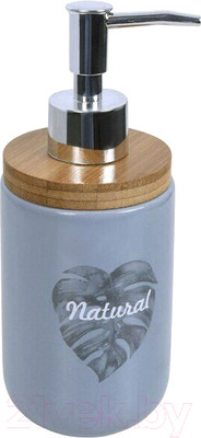 Дозатор для жидкого мыла Bisk Folio 05594 (серый)