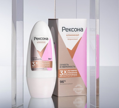 Антиперспирант шариковый Rexona Clinical Protection Сухость и уверенность Box (50мл)