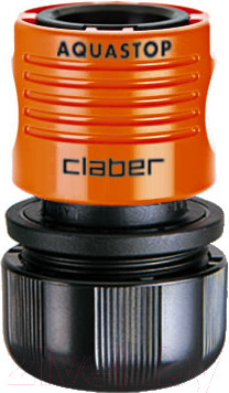 Соединитель для шланга Claber Aquastop 3/4" / 8605 (блистер)