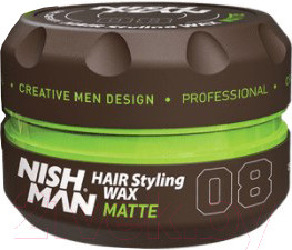 Воск для укладки волос NishMan 08 Matte Look (100мл)