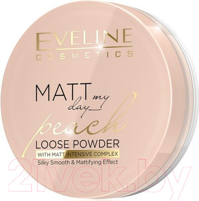 Пудра рассыпчатая Eveline Cosmetics Matt My Day Loose Powder Peach (6г)