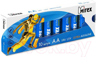 Комплект батареек Mirex R6 AA / LR6-M10 (10шт)