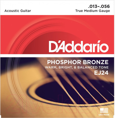 Струны для акустической гитары D'Addario EJ-24