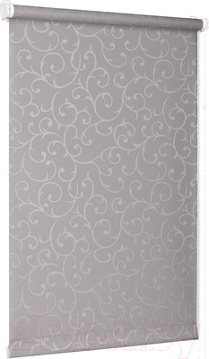 Рулонная штора Delfa Сантайм Жаккард Прима СРШ-01 МД8267 (43x170, серый)