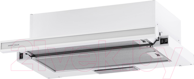 Вытяжка телескопическая Krona Kamilla 600 / 00026270 (белое стекло)