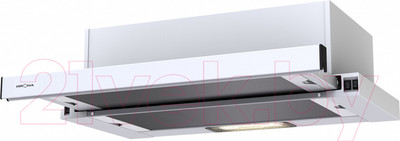 Вытяжка телескопическая Krona Kerry 600 PB / 00026266 (белый)