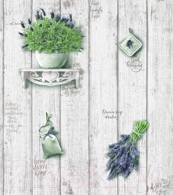 Бумажные обои Белобои Лаванда С1-МО к-17 (симплекс)