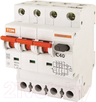 Дифференциальный автомат TDM SQ0202-0055