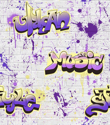 Бумажные обои Белобои Граффити С1-МО к-4 (симплекс)