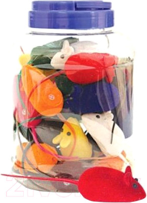 Набор игрушек для кошек Triol Мышь 3850 / 22181049 (45шт)