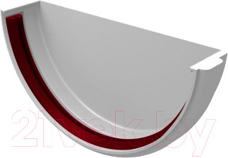 Заглушка желоба Grand Line Стандарт ПВХ (белый)