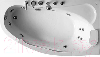 Ванна акриловая Gemy G9046 II B R 171x99 (с гидромассажем)