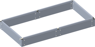 Грядка модульная Гаспадыня Базовая 200x80x12.5