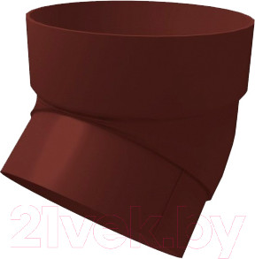 Колено трубы водосточной Grand Line Стандарт ПВХ 45 градусов (шоколад)