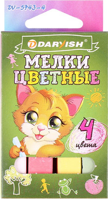 Набор мела канцелярского Darvish DV-5743-4