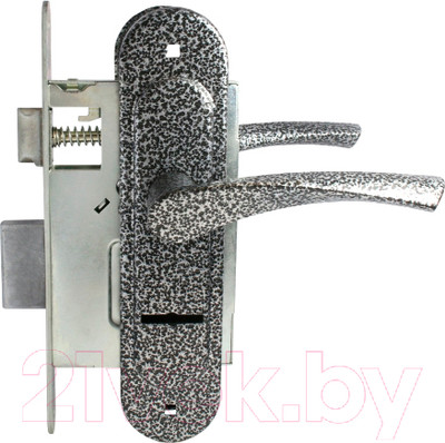 Замок врезной Птимаш ЗВ9-4.07 / ЗВ9-0623 (серебристый)