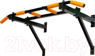 Турник Absolute Champion Треххватный к стене / АЧ 8360 (черный/желтый)