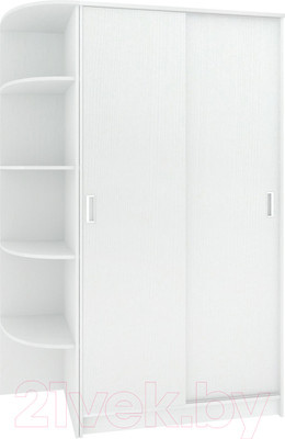 Шкаф-купе Кортекс-мебель Лагуна ШК04-00 (белый, левая консоль)