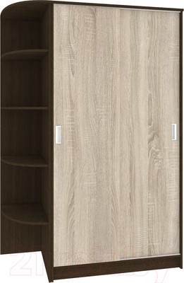 Шкаф-купе Кортекс-мебель Лагуна ШК04-00 (венге/дуб сонома, левая консоль)