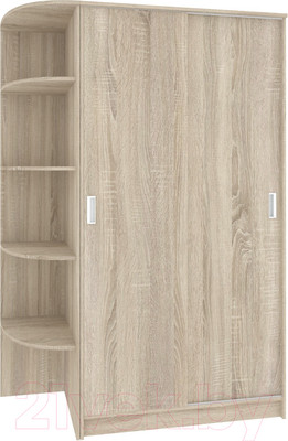Шкаф-купе Кортекс-мебель Лагуна ШК04-00 (дуб сонома, левая консоль)