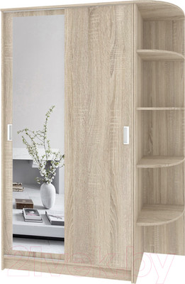 Шкаф-купе Кортекс-мебель Лагуна ШК04-01 (дуб сонома, правая консоль)