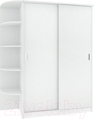 Шкаф-купе Кортекс-мебель Лагуна ШК05-00 (белый, левая консоль)