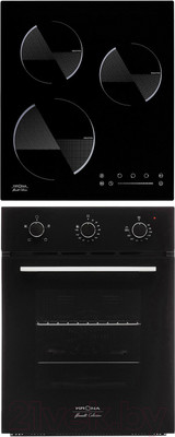 Комплект встраиваемой техники Krona Breve 45 BL + Ombra 45 BL