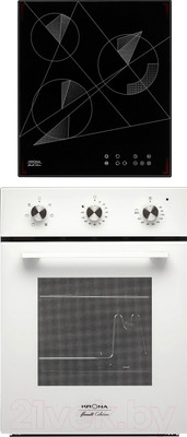 Комплект встраиваемой техники Krona Corrente 45 WH + Fidato 45 BL