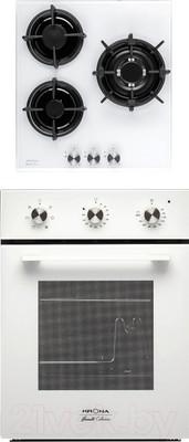 Комплект встраиваемой техники Krona Corrente 45 WH + Fiearo 45 WH