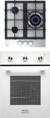 Комплект встраиваемой техники Krona Corrente 45 WH + Tordo 45 IX