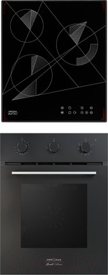 Комплект встраиваемой техники Krona Stretto 45 BL + Fidato 45 BL