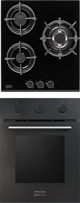 Комплект встраиваемой техники Krona Stretto 45 BL + Fiero 45 BL