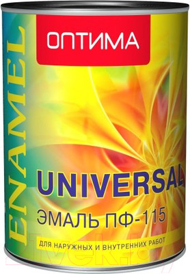 Эмаль Оптима ПФ-115 (1.9кг, серый)