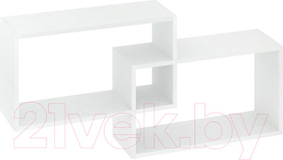 Полка-ячейка Кортекс-мебель КМ 24 (белый)