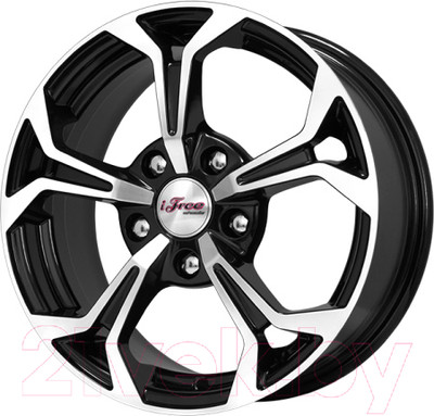 Литой диск iFree Эрнесто 15x6.5" 5x114.3мм DIA 60.1мм ET 43мм Блэк джек