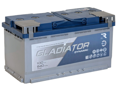 Автомобильный аккумулятор Gladiator Dynamic R+ (100 А/ч)