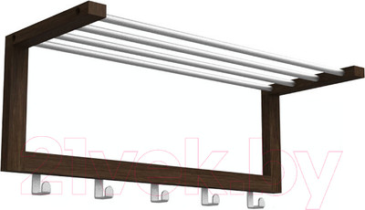 Вешалка для одежды Sheffilton Альберо SHT-WH4 (венге/алюминий)
