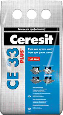 Фуга цементная Ceresit CE 33 (2кг, черный)