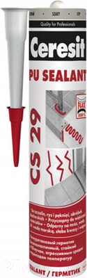 Герметик полиуретановый Ceresit CS 29 (300мл, серый)