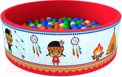 Сухой бассейн Romana Индейцы ДМФ-МК-02.52.01 (100 шариков)