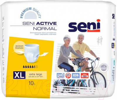 Трусы впитывающие для взрослых Seni Active Normal Extra Large (10шт)