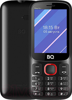 Мобильный телефон BQ Step XL+ BQ-2820 (черный/красный)