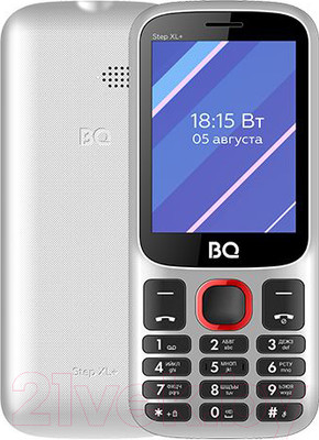 Мобильный телефон BQ Step XL+ BQ-2820 (белый/красный)
